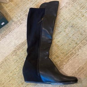 Abound Knee high boots, Black suede, Size 11